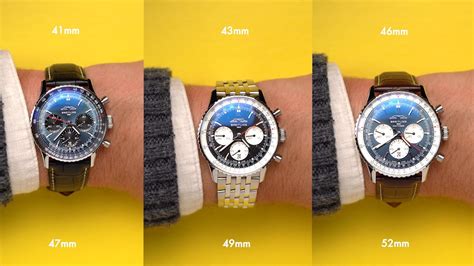 breitling navitimer sizes